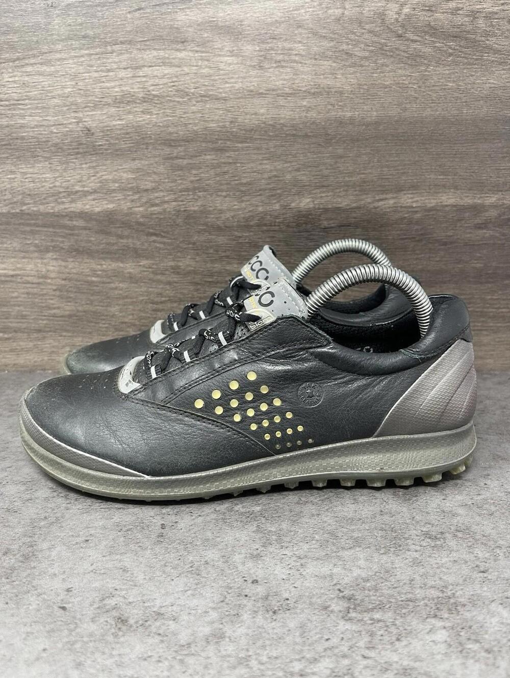 ECCO Biom Hybrid 2 Shoes Womens Size 8 (39) Spikeless Golf Black Leather